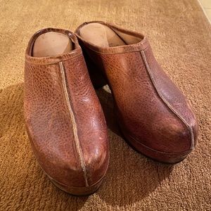 Colleen Cordero leather clog mules size 8